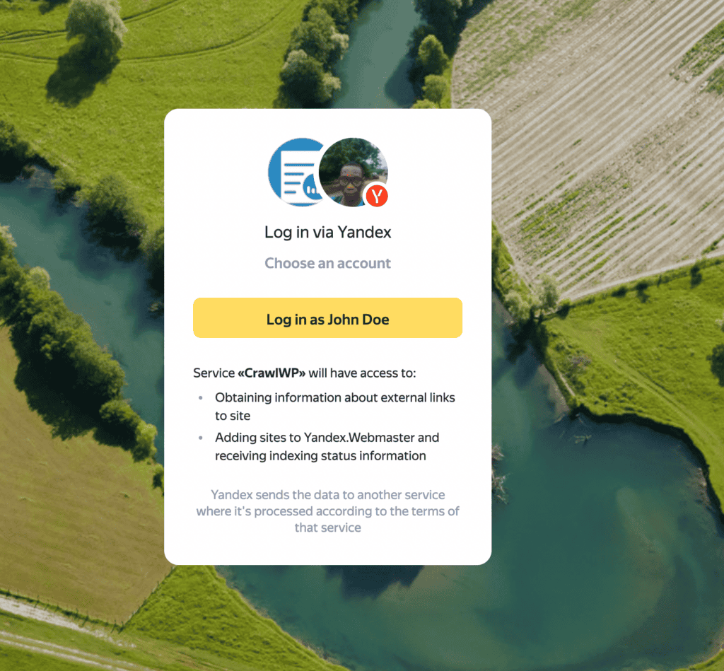 yandex oauth login page