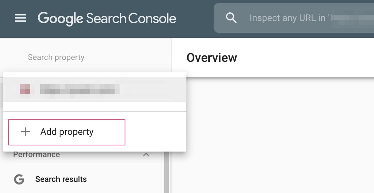 add property search console