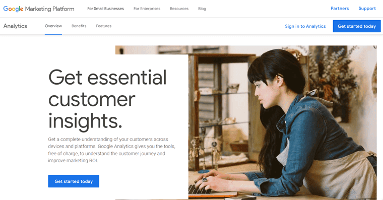google analytics platform banner