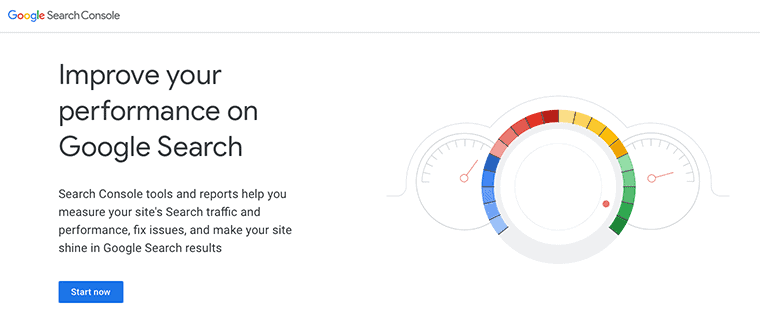 google search console banner