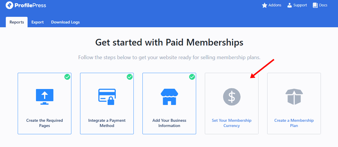 profilepress set your membership currency