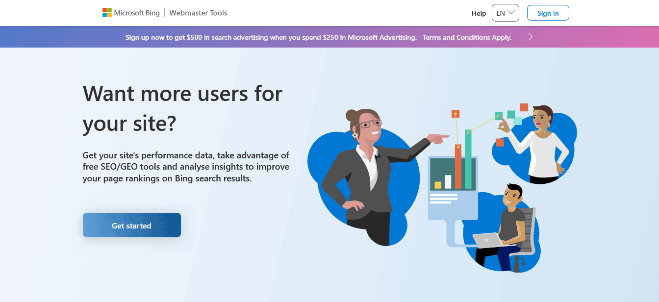 bing webmaster tools