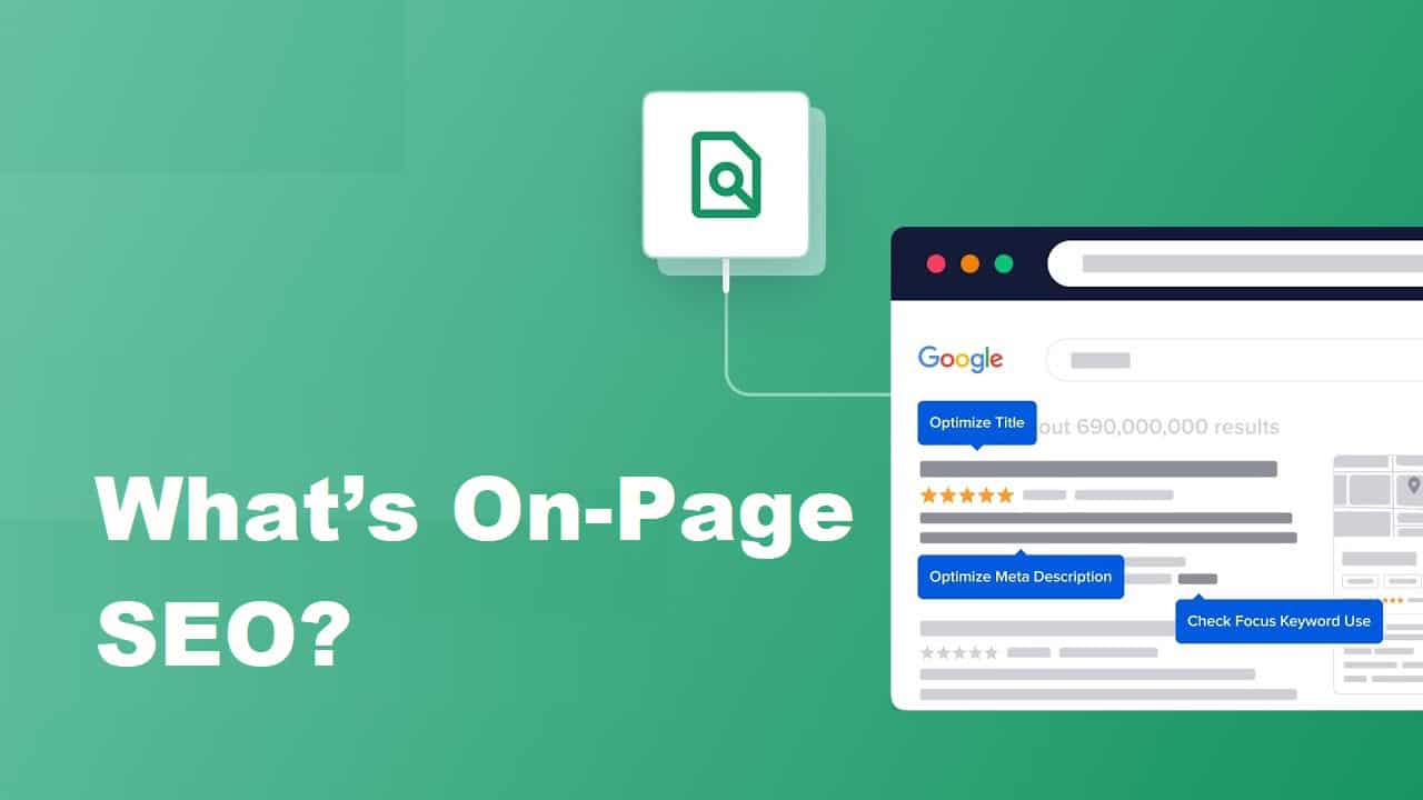 what is on page seo