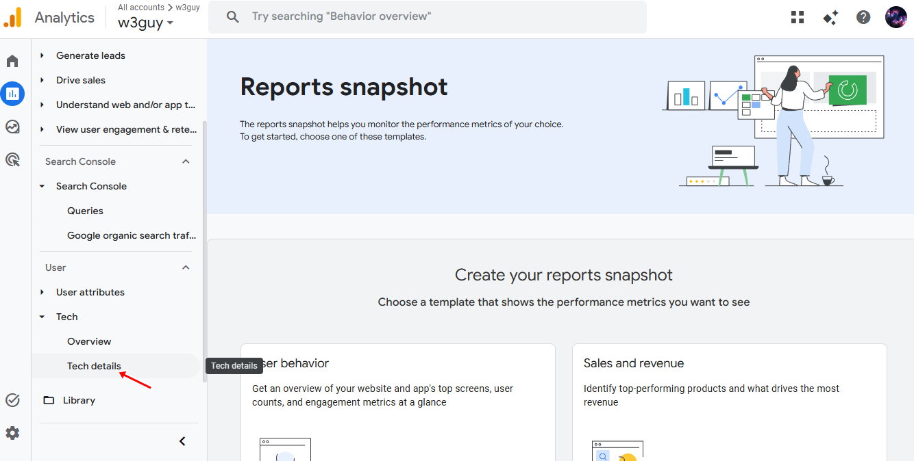 google analyics report