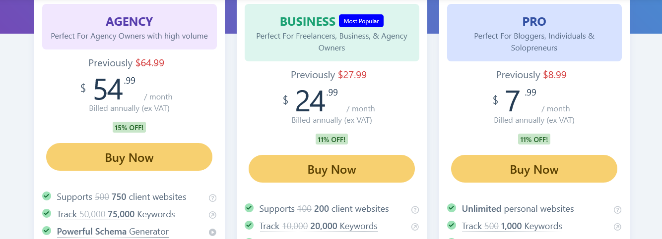 rank math pricing