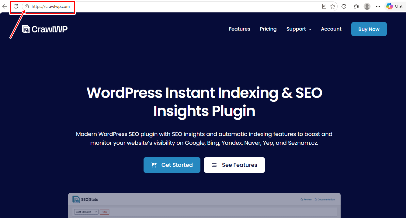 crawlwp homepage https sign