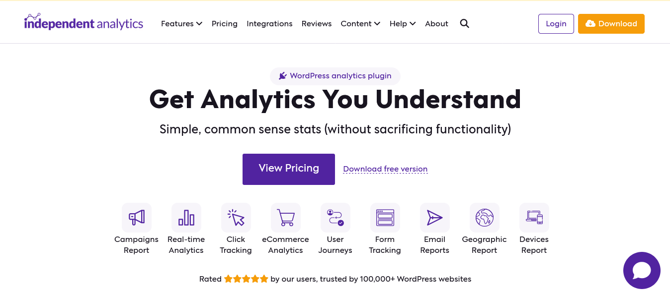 independent analytics a simple wordpress analytics plugin