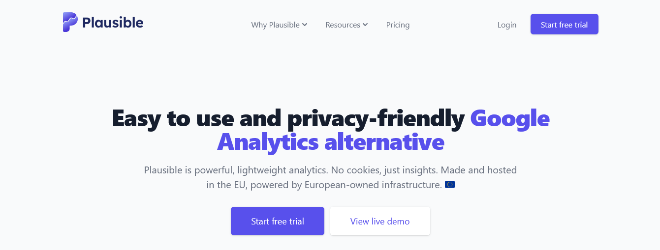 plausible analytics simple privacy friendly google analytics alternative