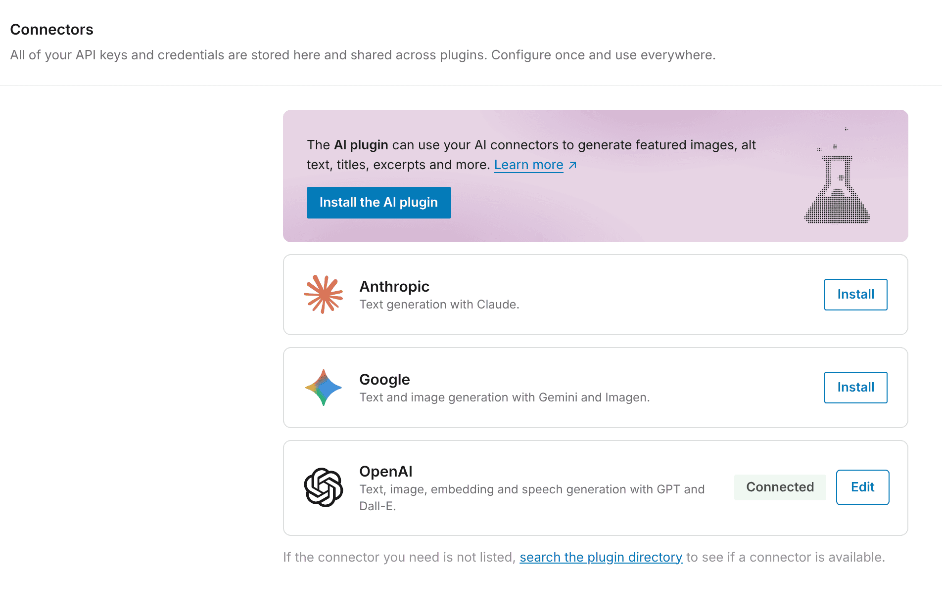 OpenAI connected