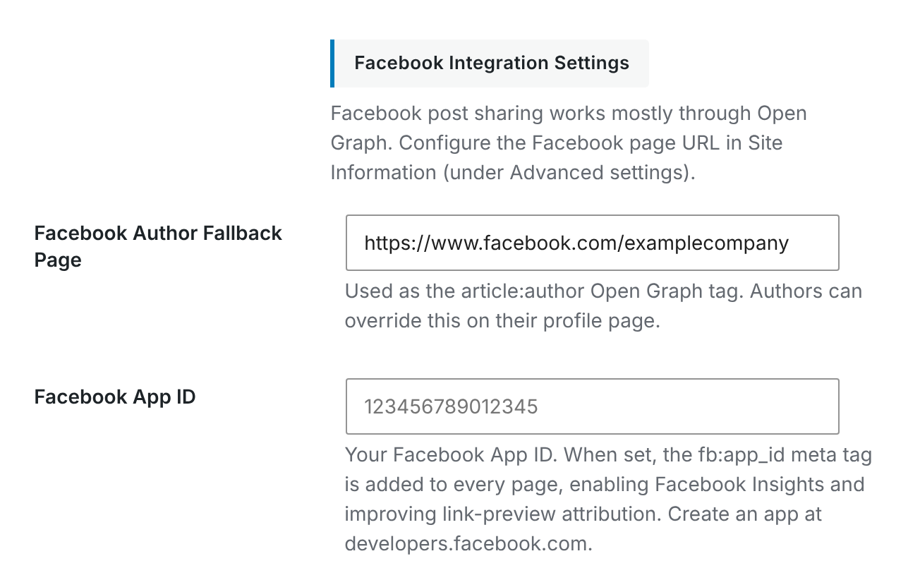 CrawlWP Facebook Integration Settings